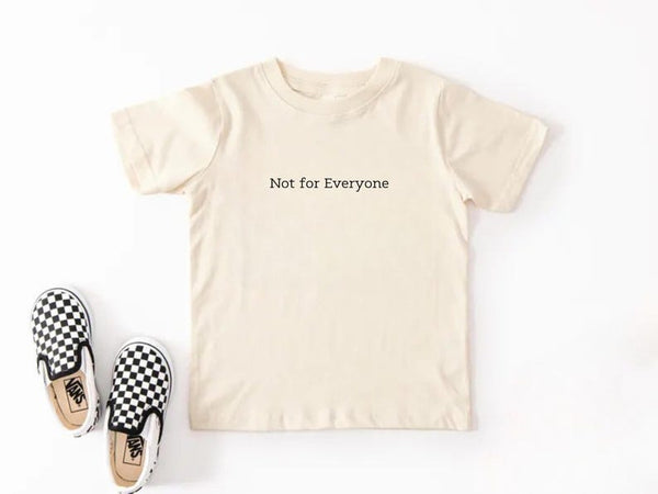 Not For Everyone Youth Graphic Tee Minimalist Statement Shirt