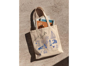 Personalized Nautical Beach Wedding Tote – Bridesmaid & Party Favor