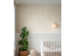 Minimalist Line Art Peel and Stick Wallpaper – Neutral Beige Boho Décor