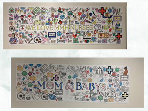 Large Medical Coloring Banner Healthcare