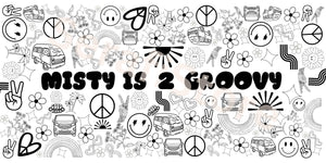 Groovy Peace Sign Happy Smiley Face Coloring