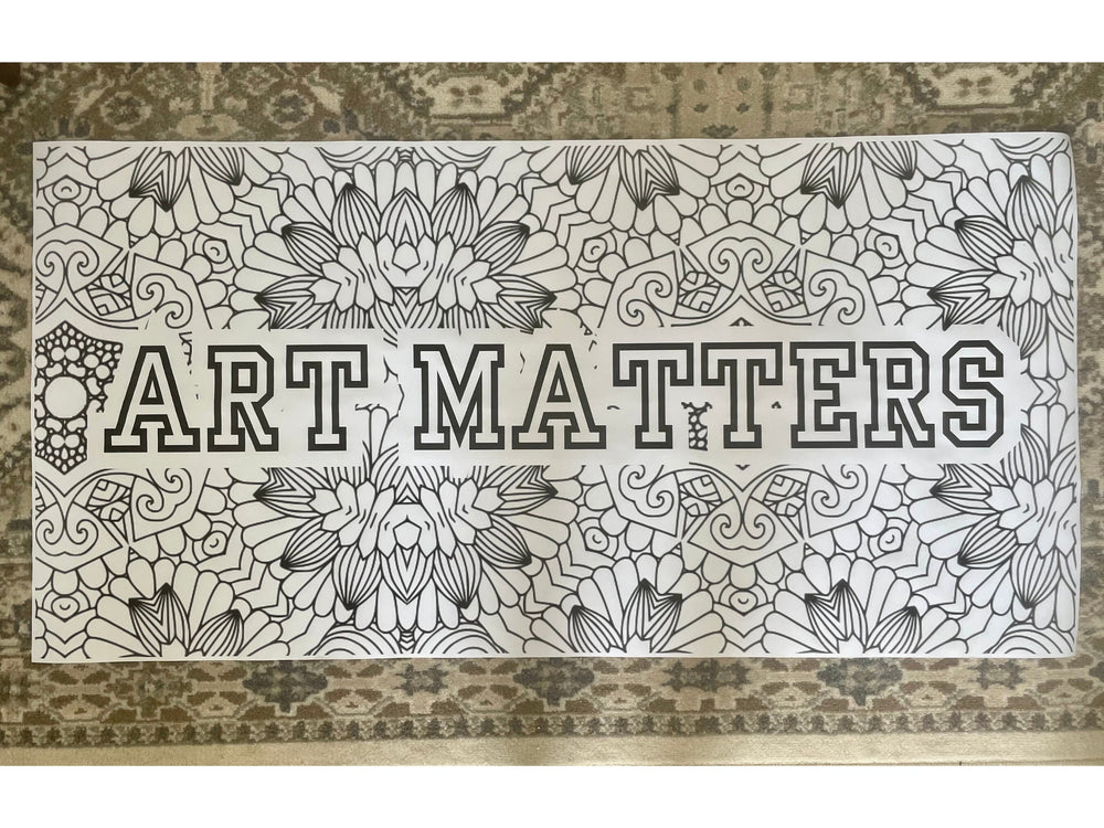 Mandala Coloring Banner Custom Coloring Poster