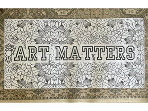 Mandala Coloring Banner Custom Coloring Poster