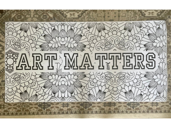 Mandala Coloring Banner Custom Coloring Poster
