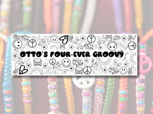 Groovy Peace Sign Happy Smiley Face Coloring