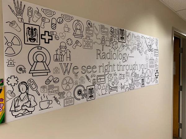 CUSTOM Large Medical Coloring Banner