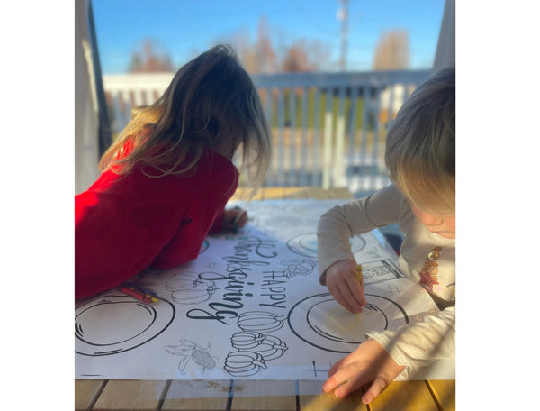 Thanksgiving Coloring Banner