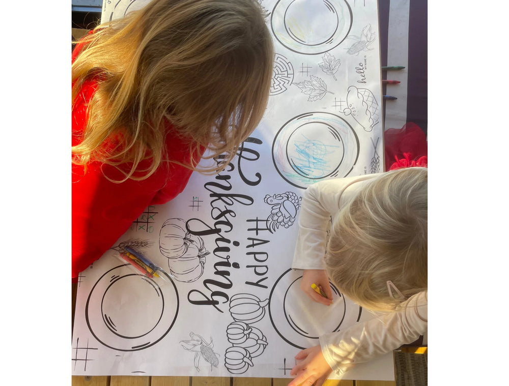 Thanksgiving Coloring Banner