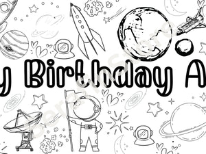 Outer Space Alien Astronaut Theme