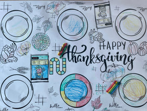 Thanksgiving Coloring Banner