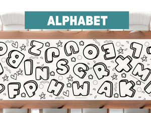 Alphabet Educational Poster Table Cover