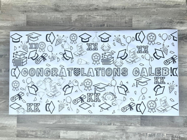 Graduation Personalized Coloring Banner