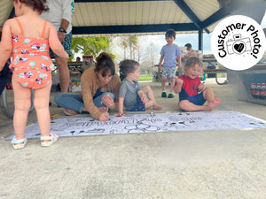 Personalized 6 Foot Steam Boat Willie Coloring Banner Kid Birthday Activity Custom Name Poster Tablecloth for Party Supplies Busy Toddler