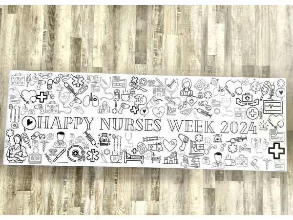 Large Medical Coloring Banner Healthcare