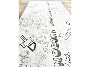 Superhero Theme Coloring Banner