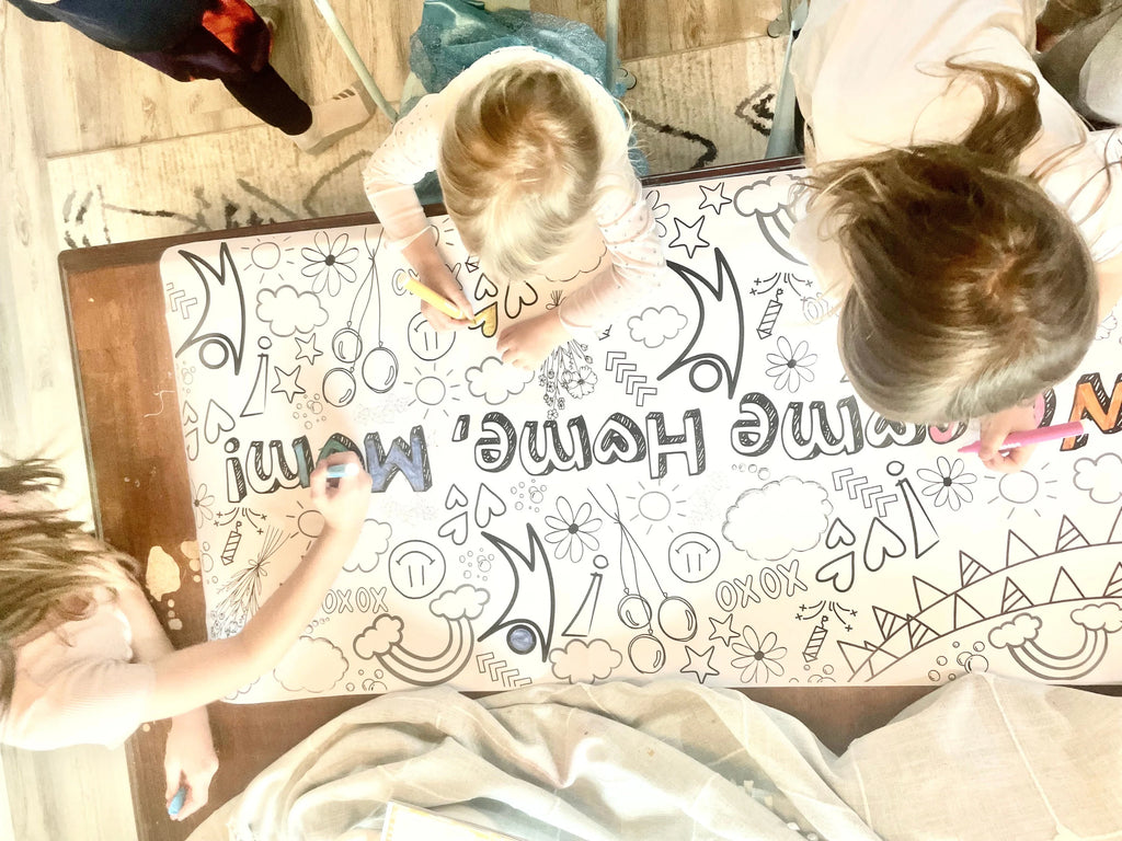 Welcome Home Coloring Banner