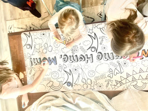 Welcome Home Personalized Coloring Banner