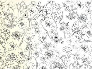 Wildflower Coloring Banner