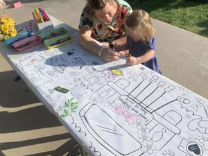 Custom Wedding Coloring Banner