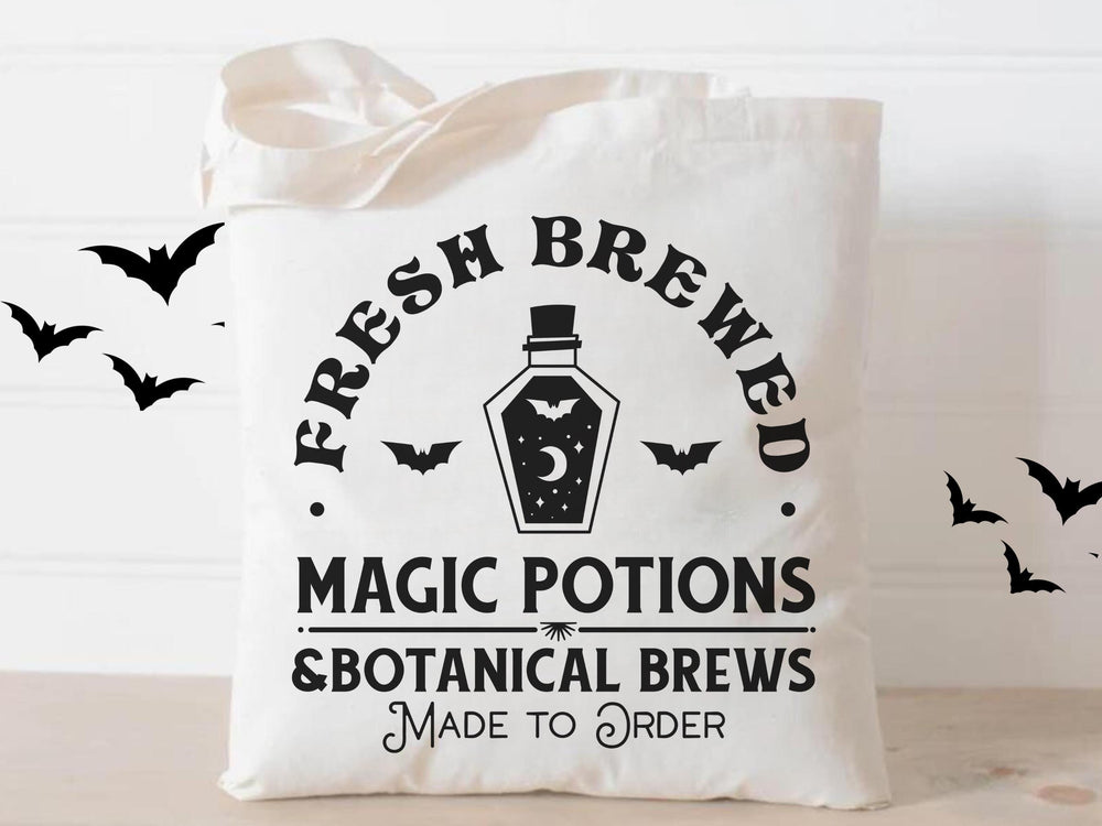 Fall Farmers Market Halloween Tote Bag - Eco Friendly Funny Reusable Gift