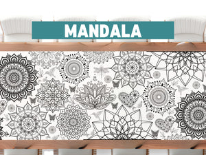Large Mandala Coloring Banner