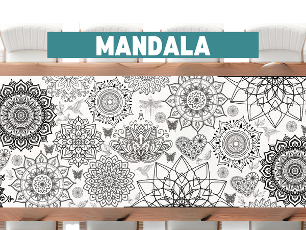 Large Mandala Coloring Banner