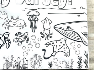 Under the Sea Ocean  Coloring Banner