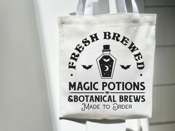 Fall Farmers Market Halloween Tote Bag - Eco Friendly Funny Reusable Gift