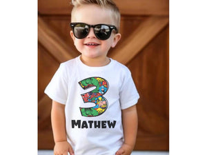 Personalized Name Marvel Birthday Shirt