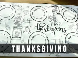 Thanksgiving Coloring Banner