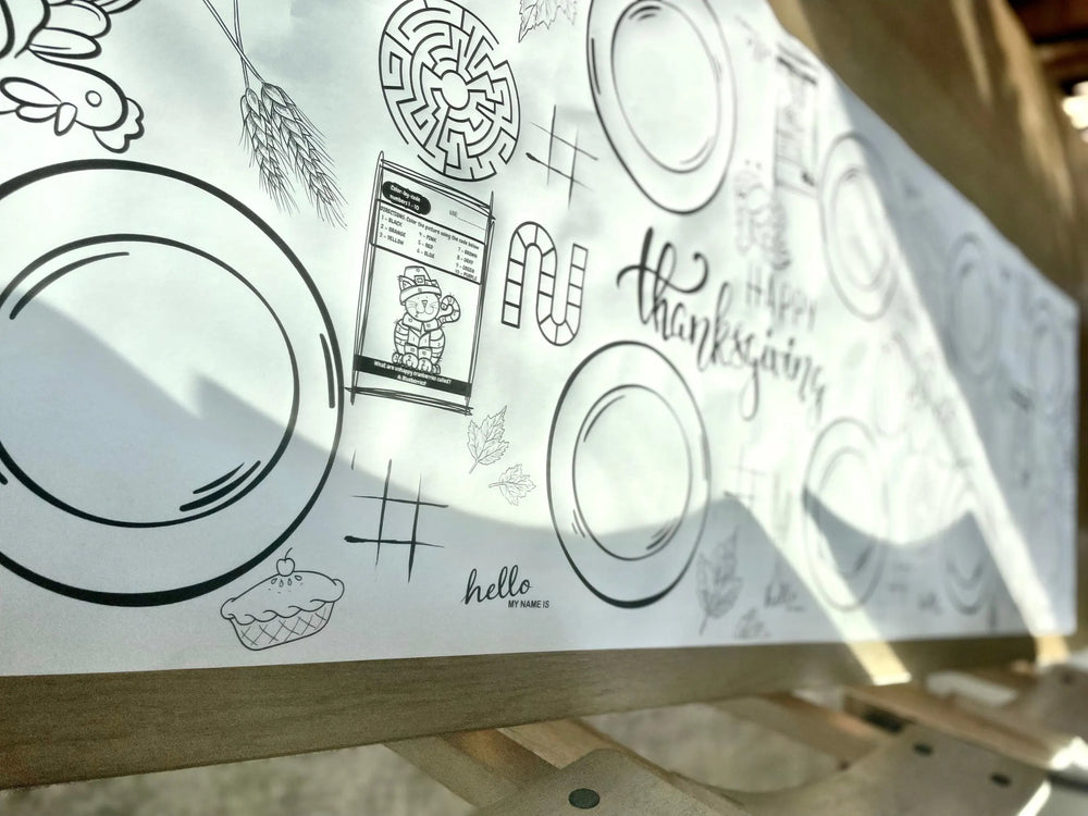 Thanksgiving Coloring Banner