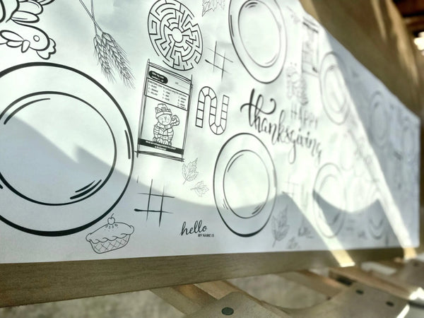 Thanksgiving Coloring Banner