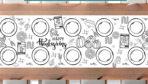 Thanksgiving Coloring Banner