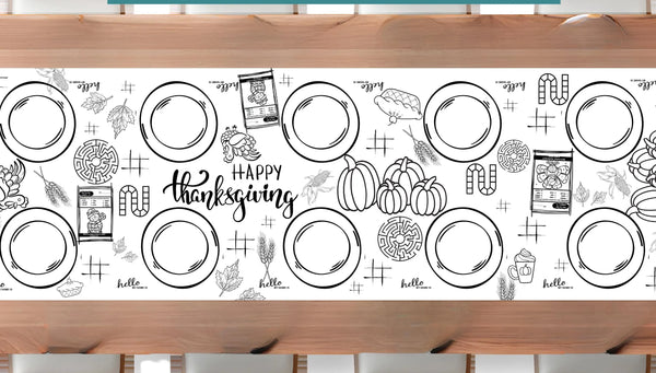 Thanksgiving Coloring Banner