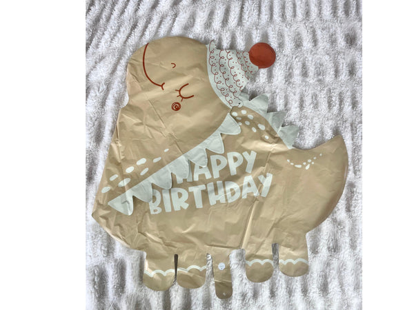 Dinosaur Matte Large Balloon Modern Baby Dino Theme Party Baby Shower Triceratops Party A Saurus  Three Rex Mylar Big Party Decor Boy idea
