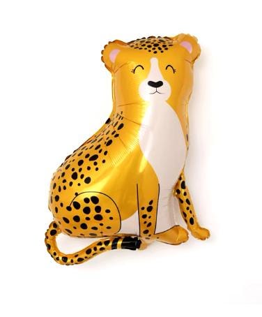 LARGE Set of 6 Balloon Safari Animal Two Wild One Party Animal Safari Party Cheetah Print Party Jumbo Inflatable Mylar Baby Shower Jungle