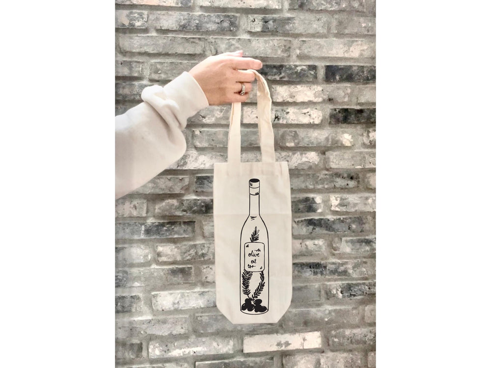 Eco Friendly Fabric Gift Wrap Alternative Flower Bottle Bag Olive Oil Holder Zero Waste Sustainable Cloth Reusable bag Carrier Wine Handle
