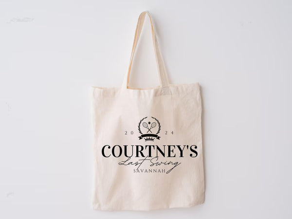 Custom Hamptons Bachelorette Tote – Pickleball Club, Bridesmaid Gift