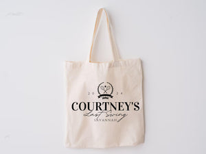 Custom Golf Bachelorette Trendy Tote Bag Bridesmaid Luxury Modern Maid of Honor Bride Pickleball Matching Reusable Personalized Bridal Party