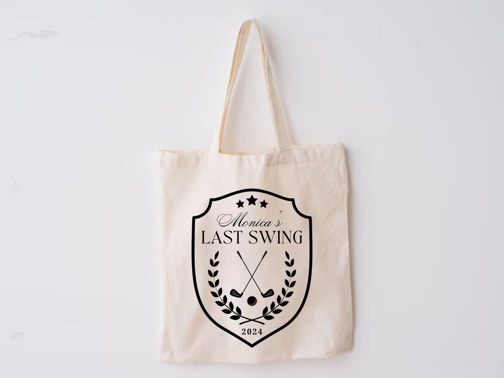 Custom Golf Bachelorette Trendy Tote Bag Bridesmaid Luxury Modern Maid of Honor Bride Pickleball Matching Reusable Personalized Bridal Party