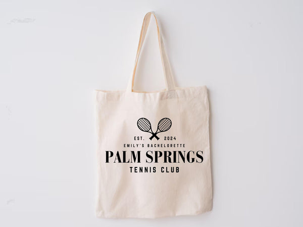 Custom Hamptons Bachelorette Tote – Pickleball Club, Bridesmaid Gift