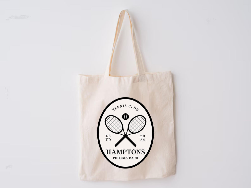 Custom Hamptons Bachelorette Tote – Pickleball Club, Bridesmaid Gift