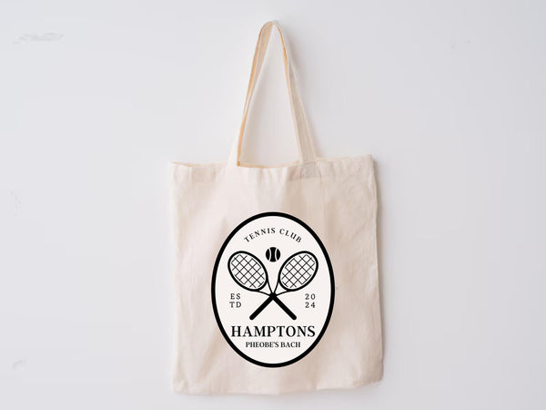 Custom Hamptons Bachelorette Tote – Pickleball Club, Bridesmaid Gift