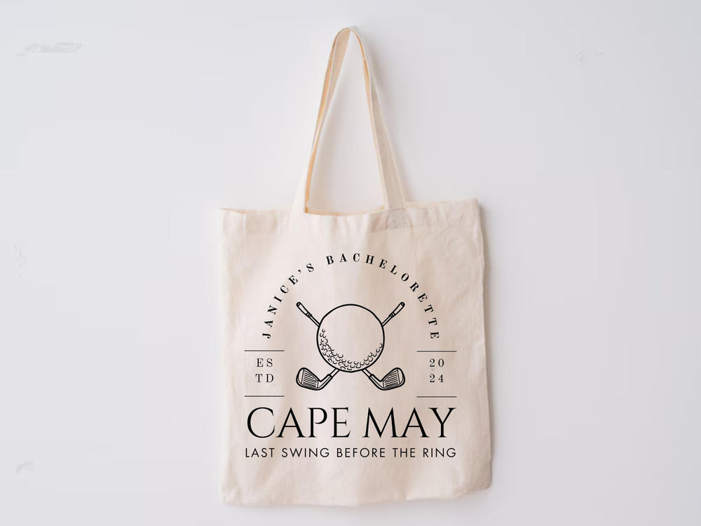 Custom Golf & Pickleball Tote Bag – Bridesmaid or Club Gift