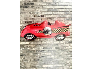 Large 3D Race Car Theme Balloon Birthday Decoration Mylar First Bday Boy Party Jumbo Baby Shower Sports party Kit Garland Red Black Arch