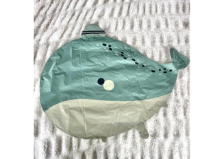 Matte Large Whale Blue Balloon Birthday Party Under the Sea Baby Shower Gentle Sea Ocean Theme Party Decor Jumbo Mylar Nautical Coastal idea