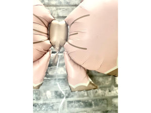 Girly Balloon Party baby Girl Shower Matte Jumbo Coquette Bow Pink Birthday Party Decor Mylar Jumbo Tying the Knot First Birthday Dusty Pink