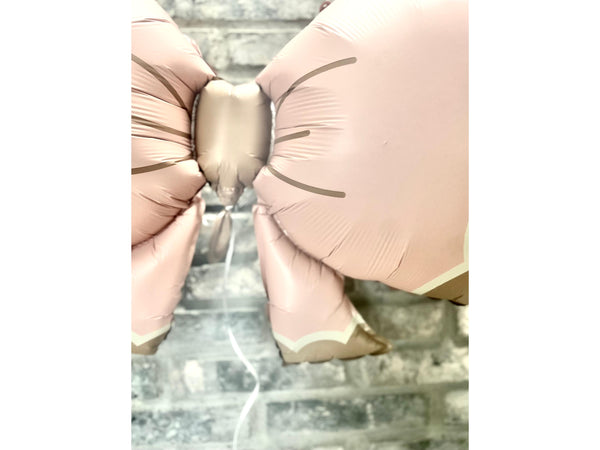 Girly Balloon Party baby Girl Shower Matte Jumbo Coquette Bow Pink Birthday Party Decor Mylar Jumbo Tying the Knot First Birthday Dusty Pink