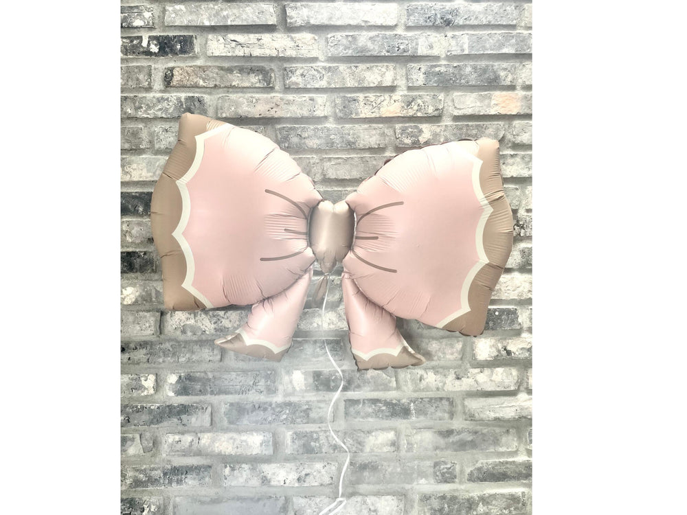 Girly Balloon Party baby Girl Shower Matte Jumbo Coquette Bow Pink Birthday Party Decor Mylar Jumbo Tying the Knot First Birthday Dusty Pink
