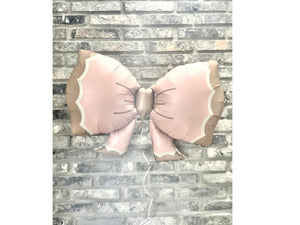 Girly Balloon Party baby Girl Shower Matte Jumbo Coquette Bow Pink Birthday Party Decor Mylar Jumbo Tying the Knot First Birthday Dusty Pink